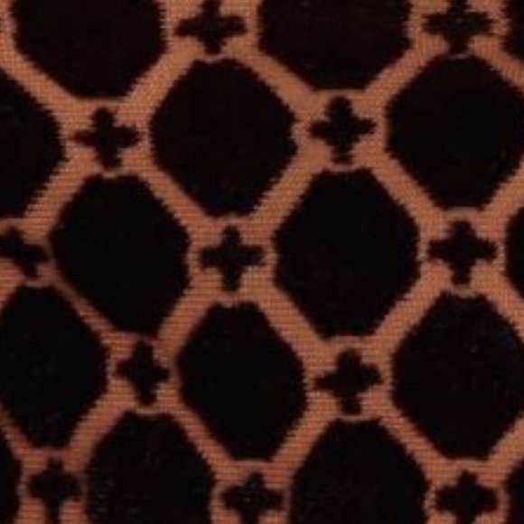 New Velvet Sleeveless Blouse Top Orange Black SML - Picture 5 of 6